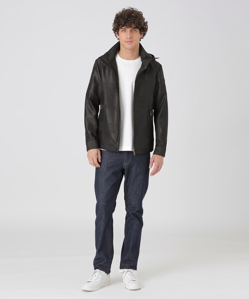 BLACK LABEL CRESTBRIDGE(ブラックレーベル・クレストブリッジ)の「シャドーチェックカルゼパーカー(ブルゾン・メンズ・チャコールグレー/ホワイト系その他・XL/L/M)」の12枚目の写真