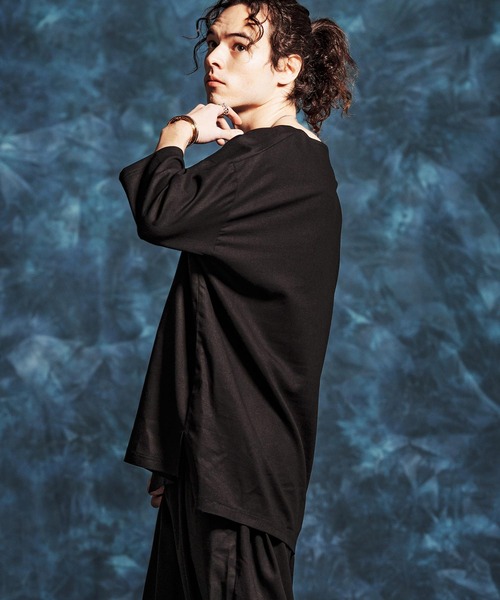 Jih Nunc（ジーヌンク）の「mlt5546-レーヨンリネンキーネックシャツ(JIH-R1156)（シャツ/ブラウス・メンズ・キナリ/カーキ/ブラック・L/M/S）」の17枚目の写真