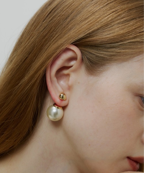 Su1.】2way ビッグパールピアス（ピアス（両耳用））｜Su1.（スイ）の