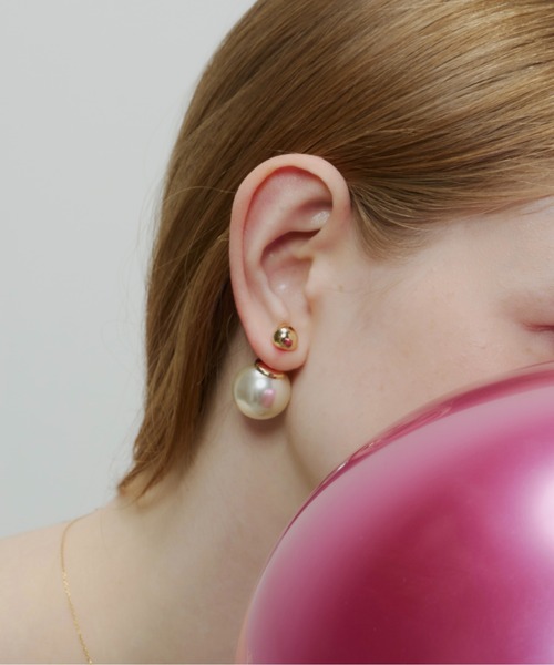 Su1.】2way ビッグパールピアス（ピアス（両耳用））｜Su1.（スイ）の