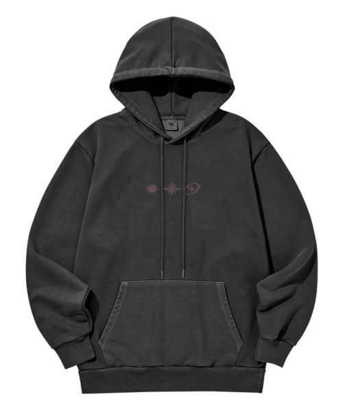 VENHIT(ベンヒット)の「フォーカスピグメントフードパーカー(パーカー・レディース・ライトピンク/チャコール・MEDIUM/LARGE/X-LARGE)」の3枚目の写真