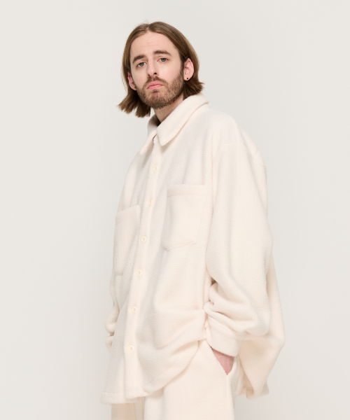 CARGOBROS(カーゴブロス)の「テディオーバーフリースシャツ(アイボリー)(シャツ/ブラウス・メンズ・その他・FREE)」の3枚目の写真
