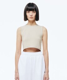 CUTTING CROP TOP_BEIGE