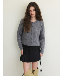 Mohair Knit Cardigan, Grey