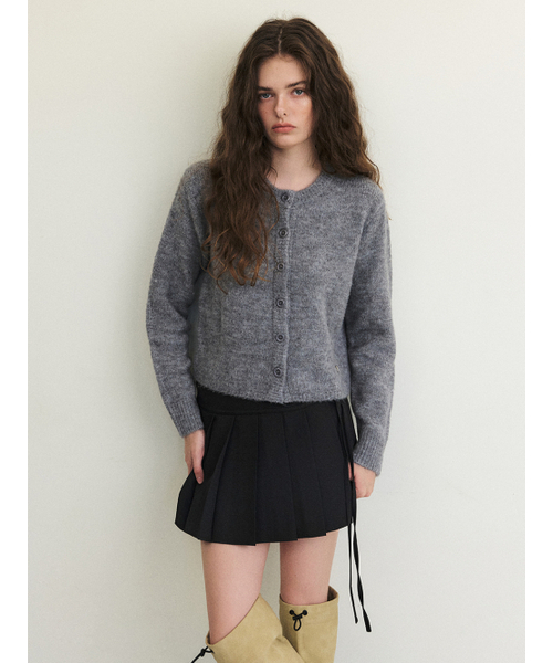 ETMON(エトモン)の「Mohair Knit Cardigan, Grey(カーディガン/ボレロ・レディース・その他・FREE)」の1枚目の写真