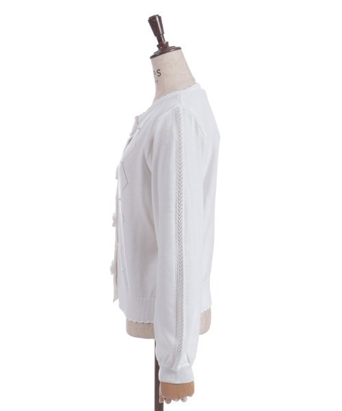 axes femme（アクシーズファム）の「かぎ針ローズニットカーディガン（カーディガン/ボレロ・レディース・サックスブルー/イエロー/ホワイト・FREE）」の13枚目の写真