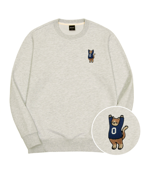 OKSTAR(オクスター)の「マンセニャン刺繍特厚裏毛スウェット(スウェット・レディース・ダークグリーン/ホワイト/ライトグレー/ネイビー/オートミール/グレー/ブルー/クリーム/ブラック/カーキ/ライトベージュ・3XL/SMALL/MEDIUM/LARGE/X-LARGE/2XL/4XL)」の7枚目の写真