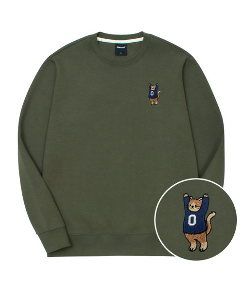OKSTAR(オクスター)の「マンセニャン刺繍特厚裏毛スウェット(スウェット・レディース・ダークグリーン/ホワイト/ライトグレー/ネイビー/オートミール/グレー/ブルー/クリーム/ブラック/カーキ/ライトベージュ・3XL/SMALL/MEDIUM/LARGE/X-LARGE/2XL/4XL)」の9枚目の写真