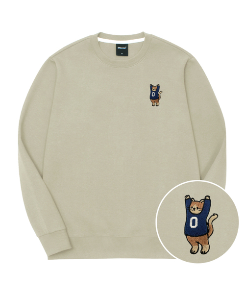 OKSTAR(オクスター)の「マンセニャン刺繍特厚裏毛スウェット(スウェット・レディース・ダークグリーン/ホワイト/ライトグレー/ネイビー/オートミール/グレー/ブルー/クリーム/ブラック/カーキ/ライトベージュ・3XL/SMALL/MEDIUM/LARGE/X-LARGE/2XL/4XL)」の8枚目の写真