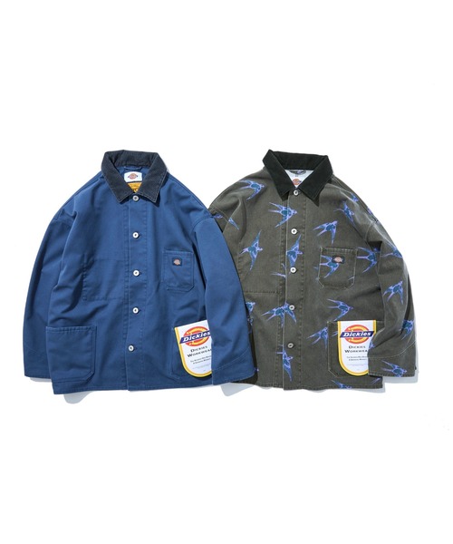 NATAL DESIGN（ネイタルデザイン）の「Dickies × NATAL DESIGN / BRIAN DECK JACKET（AIR FORCE BLUE）（テーラードジャケット・メンズ・グレイッシュブルー・SMALL/MEDIUM/LARGE）」の2枚目の写真