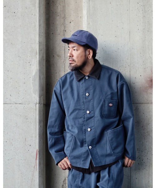 NATAL DESIGN（ネイタルデザイン）の「Dickies × NATAL DESIGN / BRIAN DECK JACKET（AIR FORCE BLUE）（テーラードジャケット・メンズ・グレイッシュブルー・SMALL/MEDIUM/LARGE）」の14枚目の写真