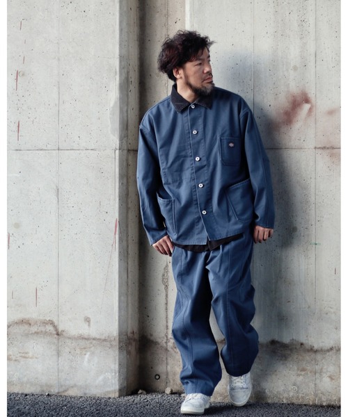 NATAL DESIGN（ネイタルデザイン）の「Dickies × NATAL DESIGN / BRIAN DECK JACKET（AIR FORCE BLUE）（テーラードジャケット・メンズ・グレイッシュブルー・SMALL/MEDIUM/LARGE）」の16枚目の写真