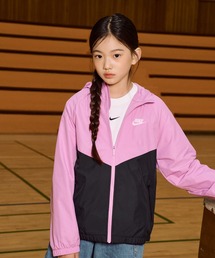 NIKE(�i�C�L)�̃i�C�L �X�|�[�c�E�F�A �E�B���h�����i�[ �W���j�A �t�[�f�b�h ���y�� �W���P�b�g / Nike Sportswear Windrunner Big Kids' Hooded Repel Jacket IF2821-503 Light Magenta(�u���]��)
