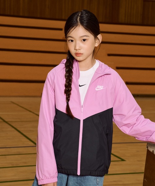 ナイキ スポーツウェア ウィンドランナー ジュニア フーデッド レペル