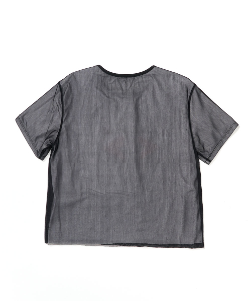 SCHISM INDUCING(スキズムインデューシング)の「MESH LAYERED T SHIRT BLACK(Tシャツ/カットソー・レディース・その他・FREE)」の3枚目の写真