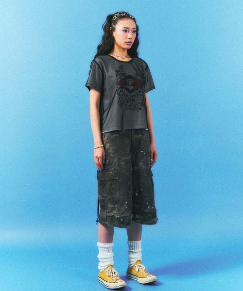 SCHISM INDUCING(スキズムインデューシング)の「MESH LAYERED T SHIRT BLACK(Tシャツ/カットソー・レディース・その他・FREE)」の12枚目の写真