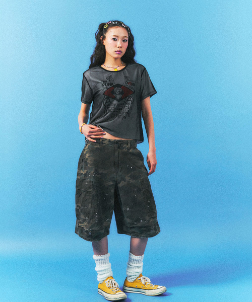SCHISM INDUCING(スキズムインデューシング)の「MESH LAYERED T SHIRT BLACK(Tシャツ/カットソー・レディース・その他・FREE)」の18枚目の写真