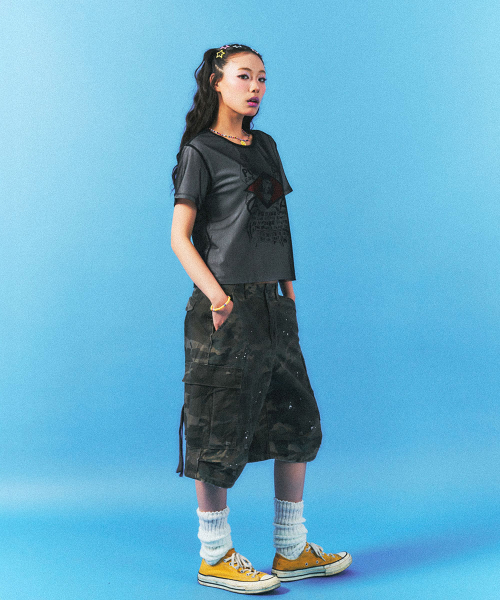 SCHISM INDUCING(スキズムインデューシング)の「MESH LAYERED T SHIRT BLACK(Tシャツ/カットソー・レディース・その他・FREE)」の22枚目の写真