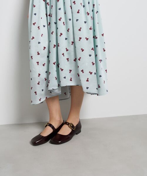 LANVIN en Bleu（ランバンオンブルー）の「Marina dot / Marina Heart ワンピース（ワンピース・レディース・ライトカーキ/ネイビー・38/36）」の17枚目の写真