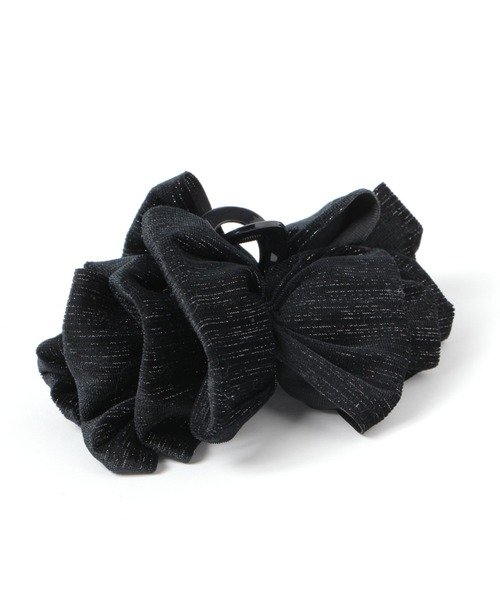 niko and...(ニコアンド)の「ボリュームフリルバンスクリップ(バレッタ/ヘアクリップ・レディース・ブラック/ホワイト・0)」の2枚目の写真