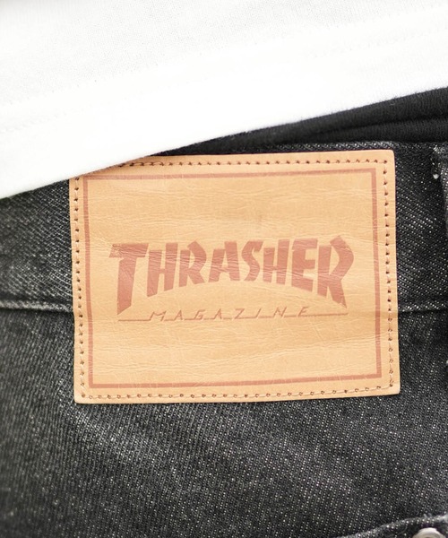 THRASHER（スラッシャー）の「THRASHER/スラッシャー ハーフパンツ ショートパンツ ショーツ デニム 262TH1SP088（デニムパンツ・メンズ・ブラック/ブルー・M/L）」の7枚目の写真