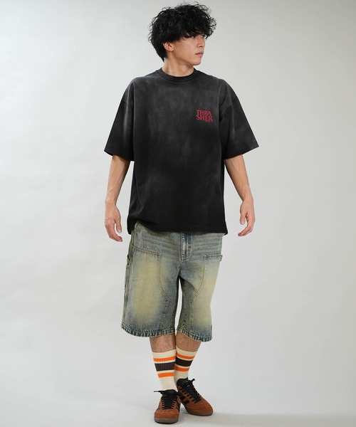 THRASHER（スラッシャー）の「THRASHER/スラッシャー ハーフパンツ ショートパンツ ショーツ デニム 262TH1SP088（デニムパンツ・メンズ・ブラック/ブルー・M/L）」の10枚目の写真