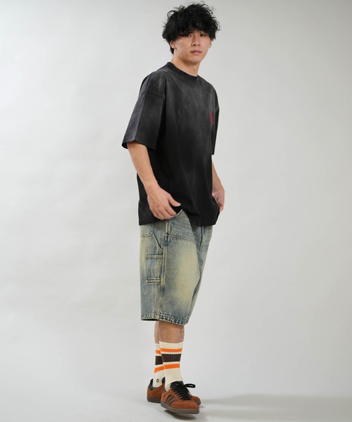 THRASHER（スラッシャー）の「THRASHER/スラッシャー ハーフパンツ ショートパンツ ショーツ デニム 262TH1SP088（デニムパンツ・メンズ・ブラック/ブルー・M/L）」の13枚目の写真