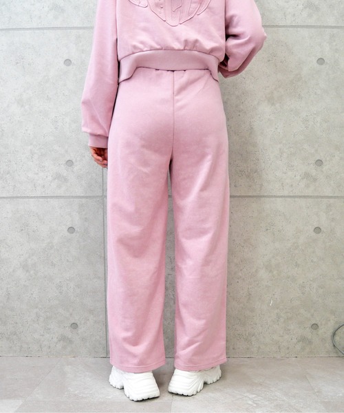 FUN(ファン)の「ムララメスウェットパンツ(スウェットパンツ・レディース・オフホワイト/ブラック/ピンク・M/S)」の4枚目の写真