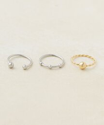 【GOLDY/3セット】ボディピアスデザインリング