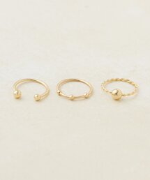 【GOLDY/3セット】ボディピアスデザインリング