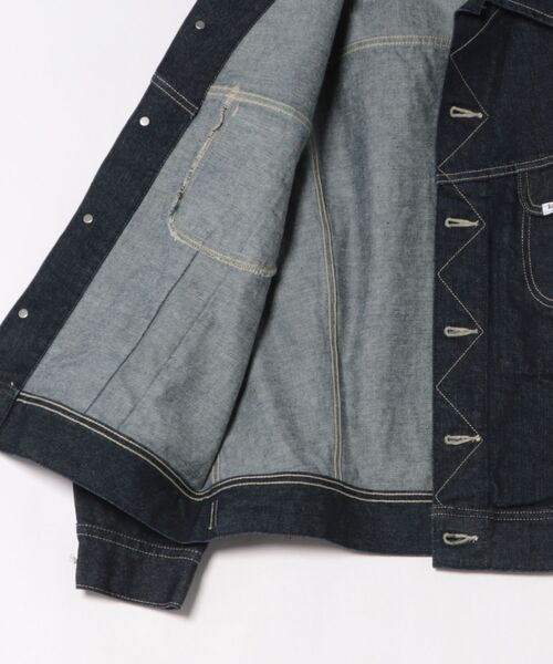 Lee（リー）の「2026SS Lee/リー【101周年記念特別モデル】ANNIVERSARY 101-J RIDERS JACKET ライダース デニムジャケット（デニムジャケット・メンズ・ワンウォッシュ・M/L/XL）」の14枚目の写真