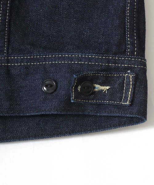 Lee（リー）の「2026SS Lee/リー【101周年記念特別モデル】ANNIVERSARY 101-J RIDERS JACKET ライダース デニムジャケット（デニムジャケット・メンズ・ワンウォッシュ・M/L/XL）」の11枚目の写真