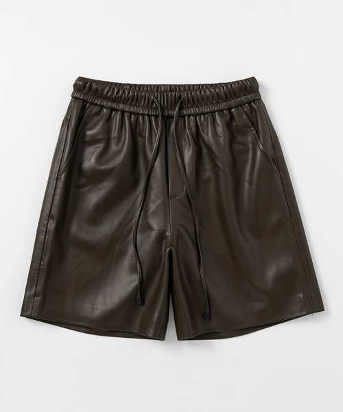 Bie(ビエ)の「シンセティックレザーショートパンツ(その他パンツ・レディース・グリーン・M/S/L)」の11枚目の写真