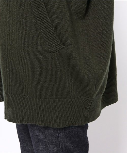 MOUSSY（マウジー）の「BASIC KNIT Cardigan（カーディガン/ボレロ・レディース・カーキ/グレー×ホワイト/ブラウン・FREE）」の11枚目の写真