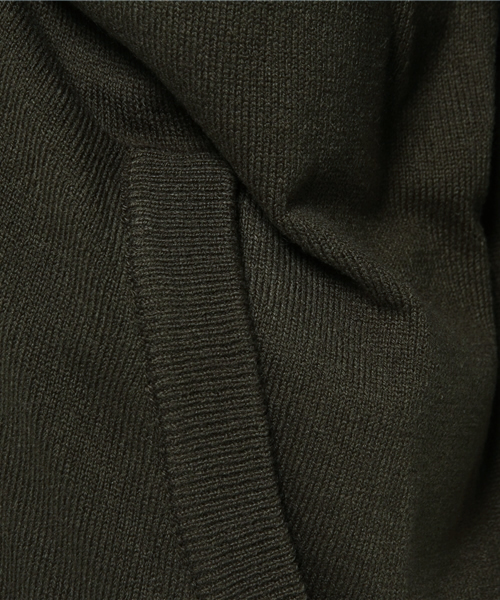 MOUSSY（マウジー）の「BASIC KNIT Cardigan（カーディガン/ボレロ・レディース・カーキ/グレー×ホワイト/ブラウン・FREE）」の12枚目の写真