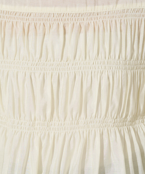 FREAK'S STORE（フリークスストア）の「限定展開　シアー ギャザー フリル袖 ロングスリーブ ブラウス（シャツ/ブラウス・レディース・ナチュラル/ブラック/ブルーグレー/ライトグリーン・ﾌﾘ-）」の17枚目の写真