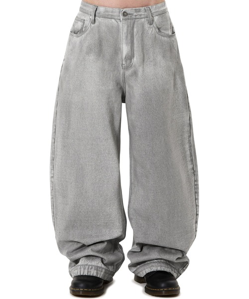 OY(オーワイ)の「『OY/オーワイ』WIDE VOLUME PANTS/ワイドボリュームパンツ(デニムパンツ・メンズ・グレー・L/M/S)」の7枚目の写真