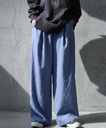 タック ワイドパンツ