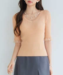 フリル 半袖 Vネック」に該当するファッション通販 - ZOZOTOWN