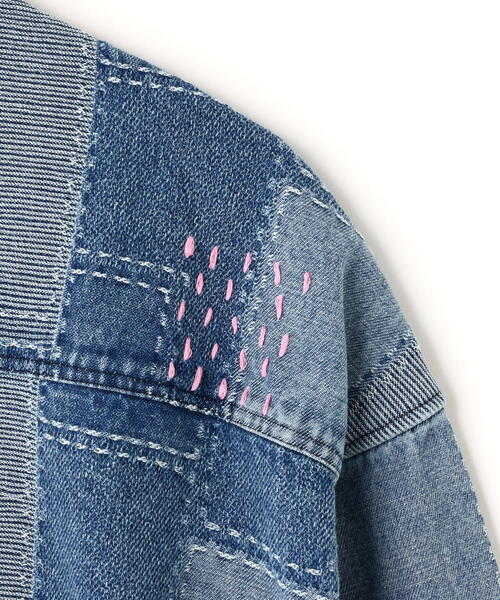 BEAVER(ビーバー)の「B omnivore/ビーオムニボー PATCHWORK DENIM SHIRT(シャツ/ブラウス・メンズ・ブラック/ブルー・L/M)」の7枚目の写真