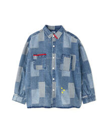 BEAVER | B omnivore/ビーオムニボー　PATCHWORK DENIM SHIRT(シャツ/ブラウス)