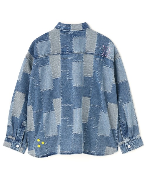BEAVER（ビーバー）の「B omnivore/ビーオムニボー　PATCHWORK DENIM SHIRT（シャツ/ブラウス・メンズ・ブラック/ブルー・L/M）」の12枚目の写真