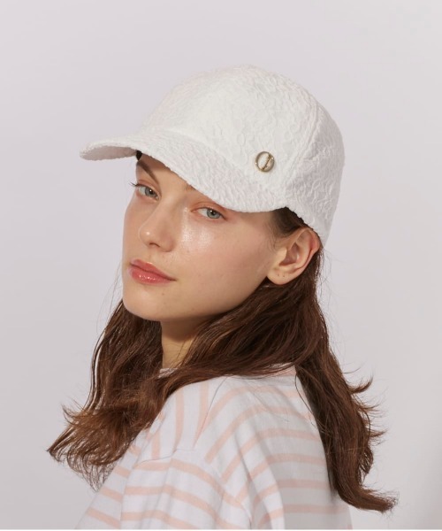 Chapeau d' O（シャポードオー）の「Chapeau d' O  Clean Lace Cap / シャポードオー（キャップ・レディース・ブラック/ホワイト・FREE）」の2枚目の写真