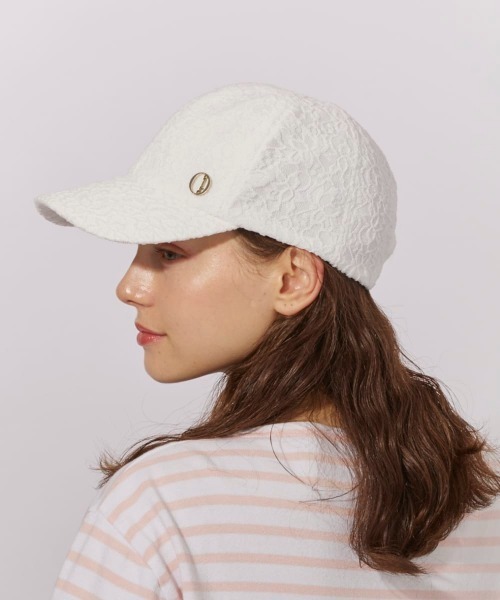 Chapeau d' O（シャポードオー）の「Chapeau d' O  Clean Lace Cap / シャポードオー（キャップ・レディース・ブラック/ホワイト・FREE）」の5枚目の写真