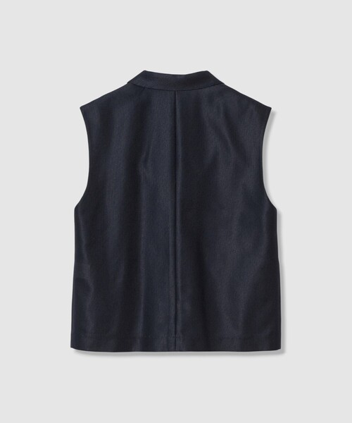 allureville（アルアバイル）の「エコカラミボックスジレ（その他アウター・レディース・オフホワイト/ネイビー・2）」の16枚目の写真