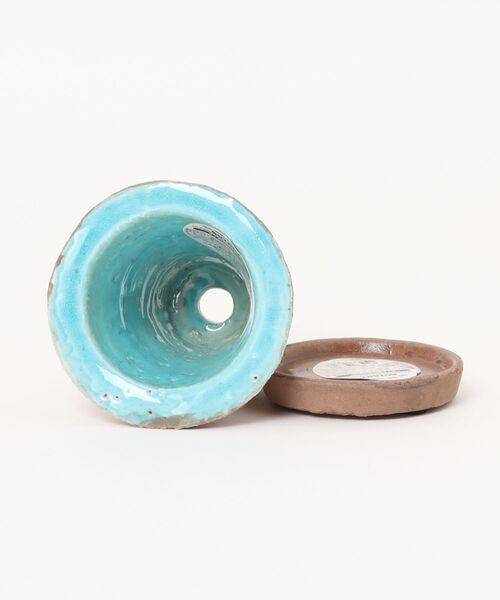 DULTON（ダルトン）の「GLAZED EARTHENWARE POT S TURQUOISE/植木鉢 プランター（フラワーベース・メンズ・ターコイズブルー・S）」の3枚目の写真