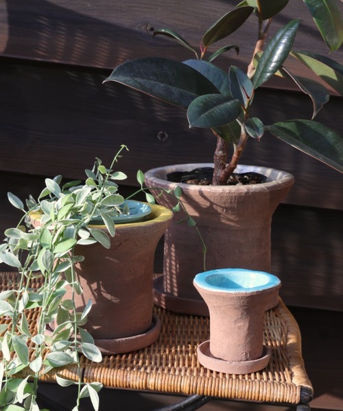 DULTON（ダルトン）の「GLAZED EARTHENWARE POT S TURQUOISE/植木鉢 プランター（フラワーベース・メンズ・ターコイズブルー・S）」の7枚目の写真