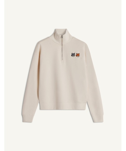 Maison Kitsune(メゾンキツネ)の「DOUBLE FOX HEAD HALF ZIP COMFORT SWEATSHIRT(スウェット・レディース・ホワイト系その他・XS/S/M/L)」の2枚目の写真