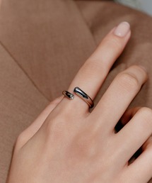 【novice】CZ Orbit Ring［Stainless］