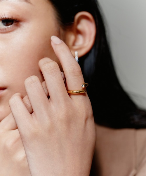 novice（ノーヴィス）の「【novice】CZ Orbit Ring［Stainless］（リング・レディース・ゴールド/シルバー・FREE）」の10枚目の写真